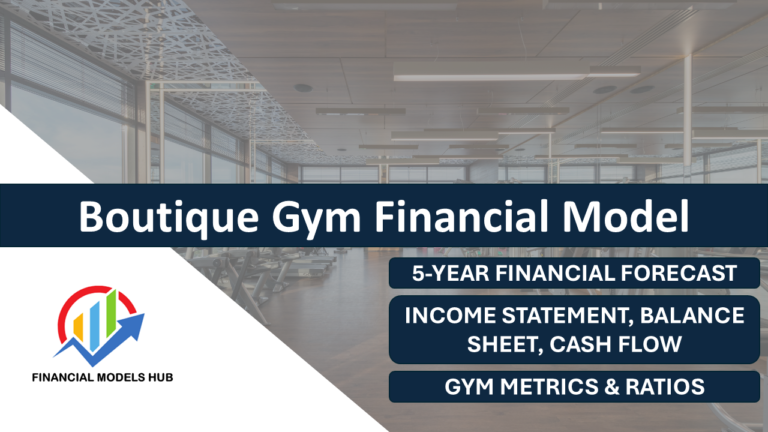 Boutique Gym Financial Model Excel Template, Fitness Studio Startup Financial Plan, Gym Business Forecasting Spreadsheet, Boutique Gym Profit and Loss Model, Financial Models for Fitness Centers,