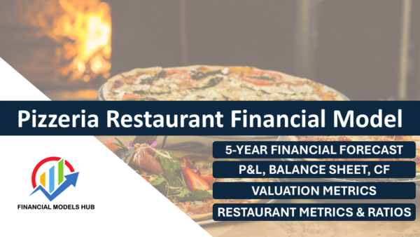 Pizzeria Restaurant Financial Model Excel, Pizza Business Financial Plan Template, Restaurant Startup Financial Projection, Food Business Excel Model Download, Pizzeria Revenue and Cost Forecast Tool,