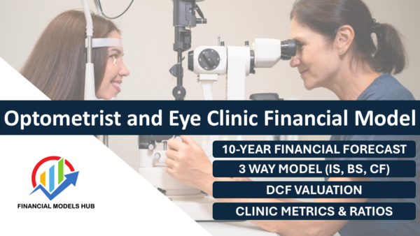 Optometrist and Eye Clinic Financial Model (10 Year Financial Forecast)