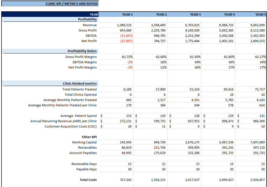 financial model 